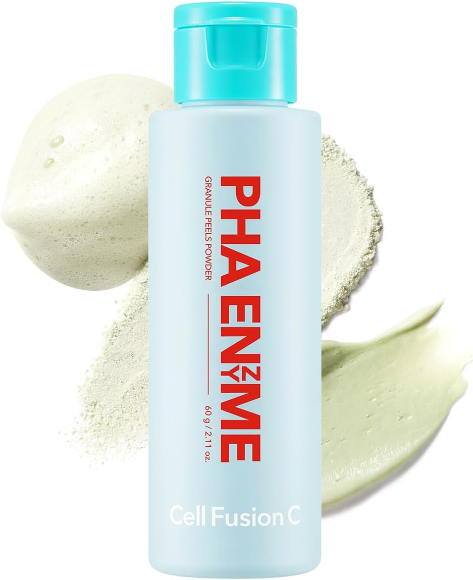 Cell Fusion C PHA Enzyme Granule Peels Cleansing Powder – Multi-Purpose Powder Cleanser for Blackhead Removal & Sebum Control, Exfoliation for Smooth Skin, 2.11 oz / 60g-FemmiqueWomen