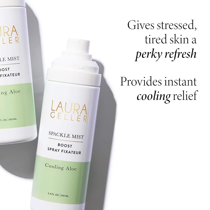 LAURA GELLER NEW YORK Spackle Mist Boost with Cooling Aloe - Long-Lasting Dewy Skin Makeup Setting Spray-FemmiqueWomen