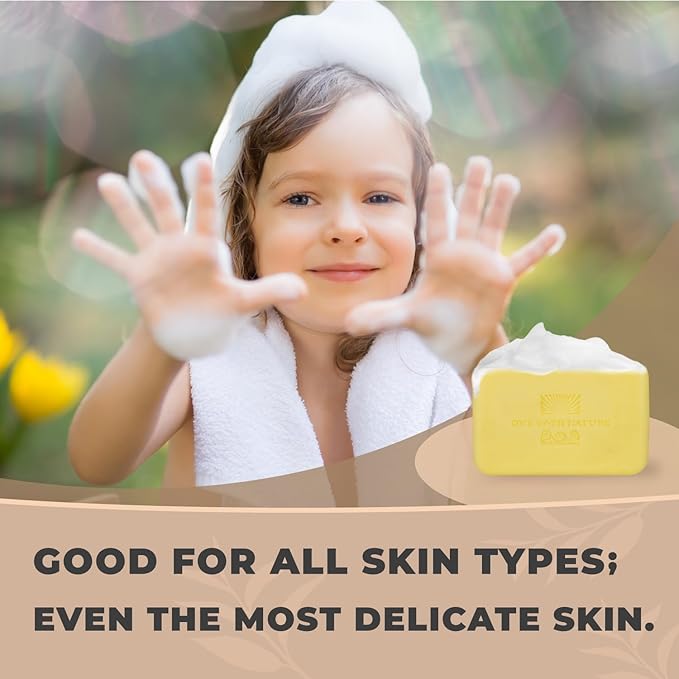 One With Nature Dead Sea Salt Lemon Sage Soap 7oz 3-Pack – Purifying and Exfoliating Soap Bar with Dead Sea Minerals for Face & Body, for Men & Women-FemmiqueWomen