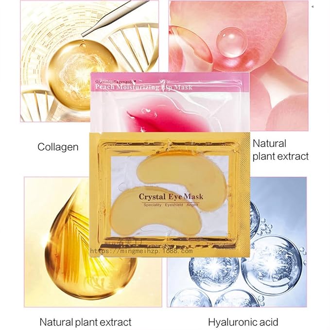 30 Pairs Lip Mask & 24K Gold Gel Eye Masks,Crystal Collagen Eye Patches for Puffy Eyes,Moisture Lip Care Mask Reducing Fine Lines,For Anti-Ageing & Anti Chapped,Effectively Nourishes the Lip&Eye Skin-FemmiqueWomen