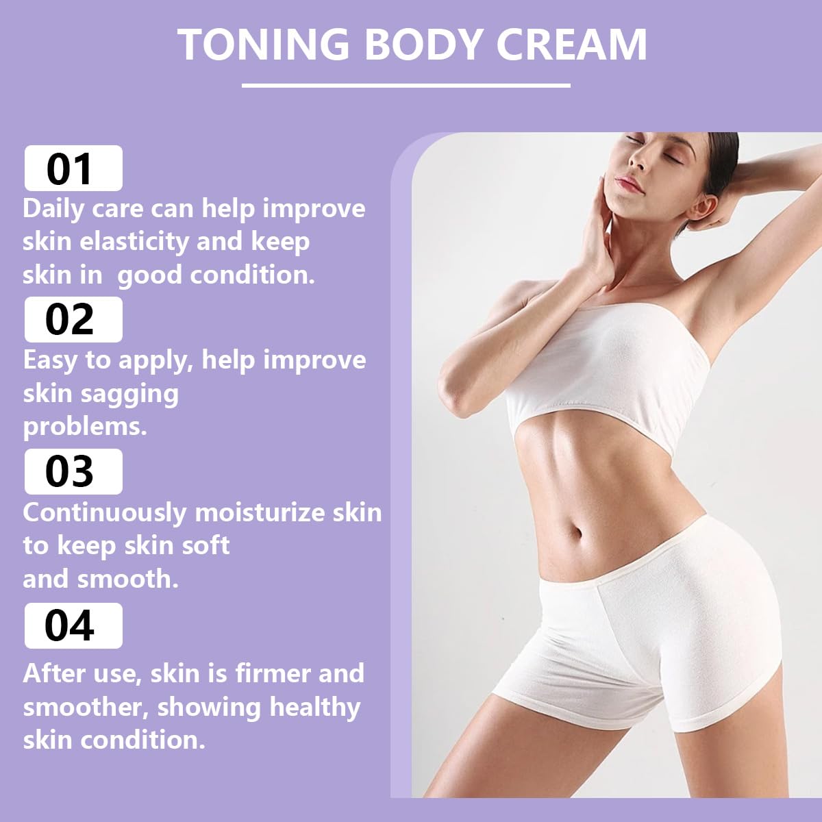 Honneth BE-DREAMY Overnight Toning Whip Body Firming Cream for Legs, Stomach, Arms, with Milk Thistle & Passion Fruit Seed Oil, Targets Loose Skin, 3.38 oz-FemmiqueWomen