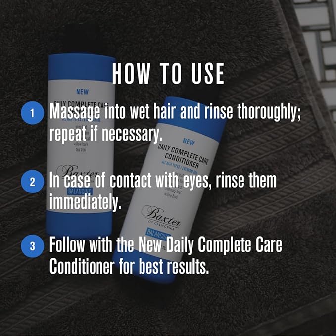 Baxter of California Daily Complete Care Shampoo, 16 Ounces-FemmiqueWomen