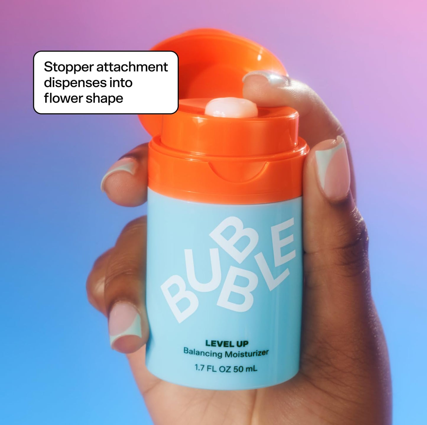 Bubble Skincare Level Up Gel Face Moisturizer for Oily Skin - Balancing + Hydrating Face Lotion with Niacinamide + Zinc to Improve Texture + Reduce Shine - Daily Lightweight Facial Moisturizer (50ml)-FemmiqueWomen