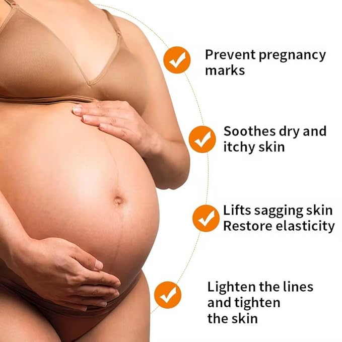 Stretch Mark Pregnancy Oil, Natural Oil Skincare Body Oil Serum for Scars and Stretch Marks, Face with Vitamin E & A for Sensitive Dry Skin and Body Moisturizer-FemmiqueWomen