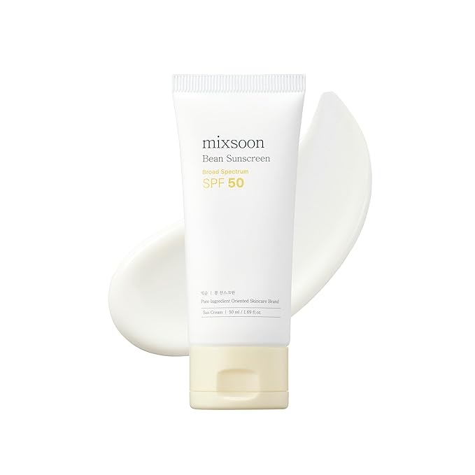 mixsoon Bean Sunscreen 1.69 Fl. Oz. / 50ml SPF 50 Airy Texture Type Lightweight No White Cast For Face Korean Glass Skin Care-FemmiqueWomen