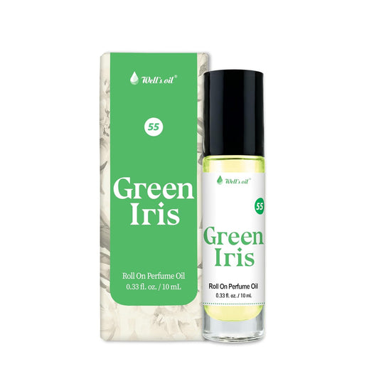 Well's Oil Roll-On Perfume Oil (Green Iris) | Woody Floral Notes | Long-Lasting | Paraben-Free | 0.33 Fl Oz / 10 ml-FemmiqueWomen
