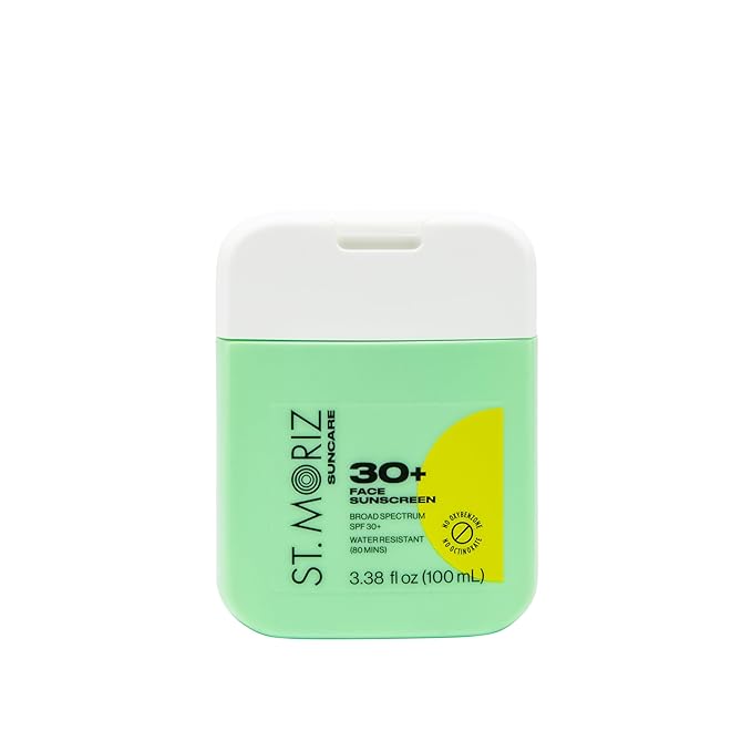 St Moriz Suncare SPF - Sunscreen - Broad Spectrum Protection Water Resistant Sunscreen Moisturizing Lotion + Vitamin E - Oxybenzone & Octinoxate Free - Vegan - Face, 30, Sun Protection Factor (SPF)-FemmiqueWomen