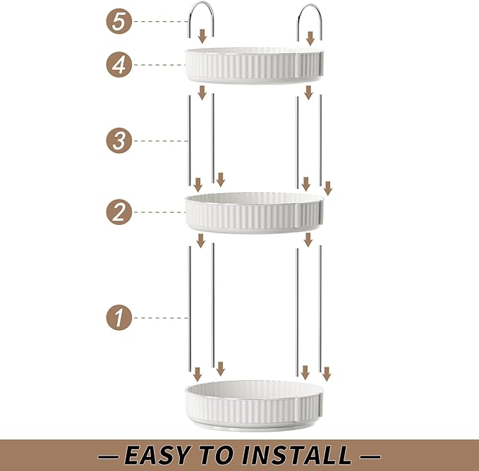 Rotating Makeup Organizer for Vanity,3 Tier High-Capacity Skincare Clear Make Up Storage Perfume Organizers Cosmetic Dresser Organizer Countertop 360 Spinning-FemmiqueWomen