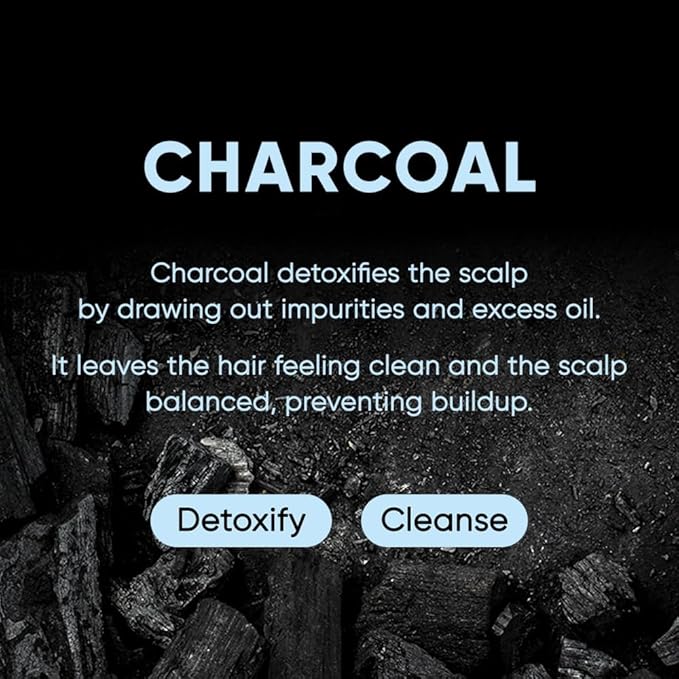 Charcoal Shampoo Bar 2.0 - Hydrating & Moisturizing Natural Hair Soap Bar Shampoo for Excess Oil Build-Up & Scalp Nourishment - Bathing Soap Solid Shampoo for All Hair Types (120g, 4.23oz)-FemmiqueWomen