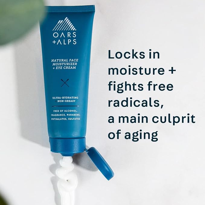 Oars + Alps Face Moisturizer and Eye Cream, Hydrates Skin with Shea Butter and Jojoba Oil, Anti Aging, Vegan and Gluten Free-FemmiqueWomen