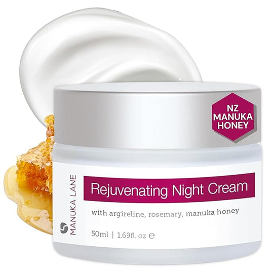 Manuka Lane Night Cream with Retinol, Manuka Honey, and Peptides Real Glowing Results for Youthful, Healthy Skin-FemmiqueWomen