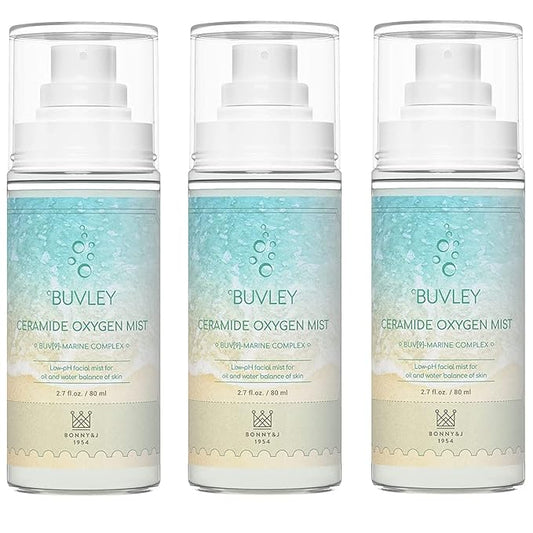 Ceramide Oxygen Face Mist | Low pH, Vegan, Cruelty Free | Hydrating Refreshing Soothing Facial Mist Spray with Antioxidants 2.7 Fl Oz (3)-FemmiqueWomen