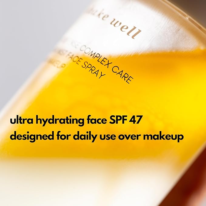 | PLUXOS 47 | SUNSCREEN + SKINCARE SPF 47 FACE MIST SPRAY (Vanilla) | SUN DEFENSE COMPLEX CARE | Apply Over Makeup, Broad Spectrum, Clear, Light, Vegan, Hydrate, Fight Acne, Anti-Aging, Cell Repair-FemmiqueWomen