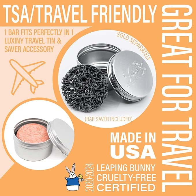 Shampoo Bar, Natural, Made in USA, Up to 60 Washes, Vegan, Sulfate Free, Mango, 2.2 Ounce, Shampoo Bar All Hair-FemmiqueWomen