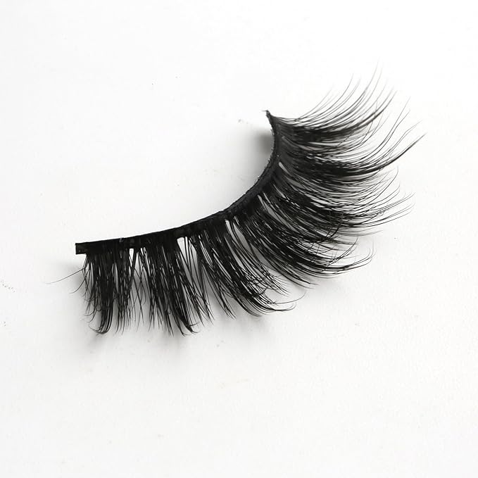 SUNWELL False Eyelashes 18mm Mink Lashes 8D Fluffy Faux Mink Lashes Strip Eye Lashes Soft Reusable Full Volume Fake Eyelashes 10 Pairs Pack-FemmiqueWomen