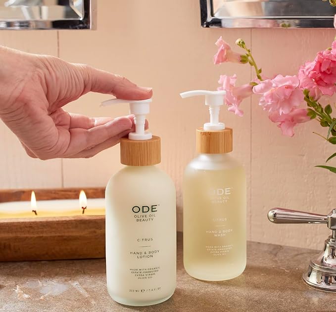 McEvoy Ranch Citrus Hand & Body Wash (2-pack) by ODE Olive Oil Beauty, Organic EVOO, California Made, Nourishing Foaming Wash-FemmiqueWomen