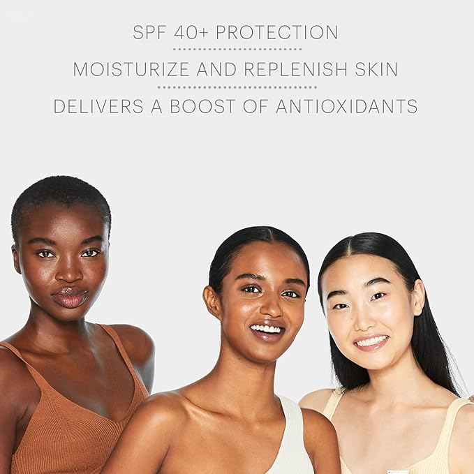 Glo Skin Beauty Oil Free SPF 40+ Hyaluronic Acid Infused All Mineral Sunscreen - Protect Against Sun Damage & Aging Environmental Skin Stressors - Weightless, Invisible Finish-FemmiqueWomen