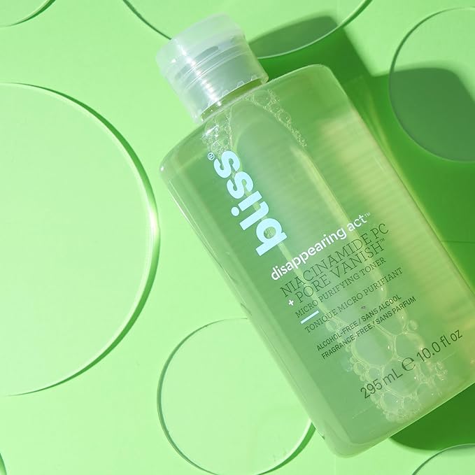 Bliss Disappearing Act Niacinamide Toner - 10 Fl Oz - Pore Vanish Complex - Purifies and Minimizes Pores - Alcohol-Free Face Toner - Clean - Vegan & Cruelty Free-FemmiqueWomen
