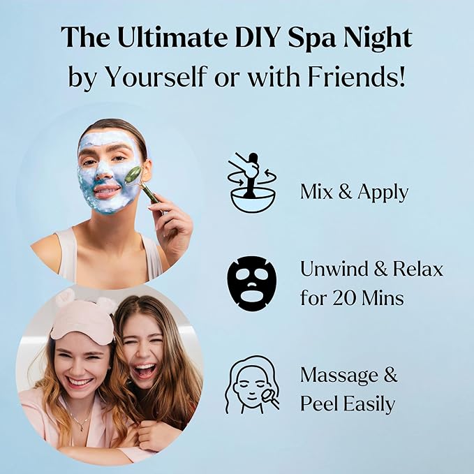 Jelly Face Mask for Facials - Hyaluronic Acid Hydrating, Brightening & Nourishing Jelly Mask with Free Jade Roller & Spatula | Professional Hydrojelly Masks | Vajacial Jelly Mask Powder | 23 Oz Jar-FemmiqueWomen