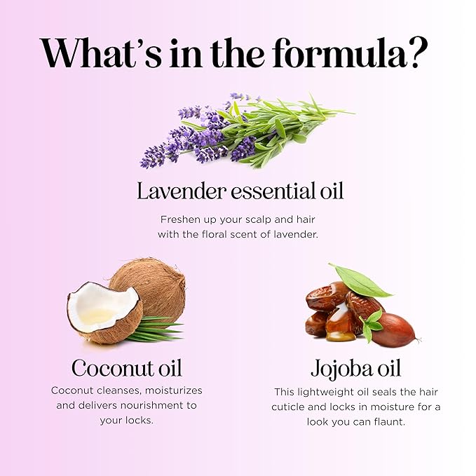 Aromatherapy Lavender Shampoo and Conditioner Set - Paraben and Sulfate Free Shampoo and Conditioner for Women with Chamomile Panthenol Jojoba Oil plus Cleansing and Calming Lavender Essential Oil-FemmiqueWomen