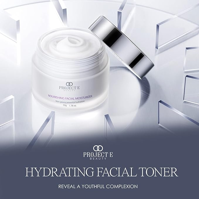 Project E Beauty Nourishing Facial Moisturizer Anti-Aging Skincare| Daily Hydration | For Face And Neck | Smooths & Softens Skin | Reduces Wrinkles & Fine Lines | For Day & Night Use | 50g-FemmiqueWomen