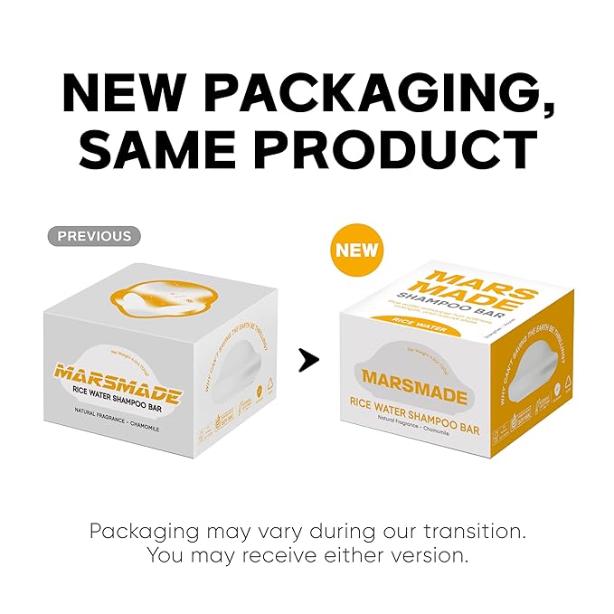 Rice Water Shampoo Bar 2.0 - Hydrating & Moisturizing Natural Hair Soap for Strengthening & Scalp Nourishment - Solid Bar for All Hair Types (120g, 4.23oz)-FemmiqueWomen