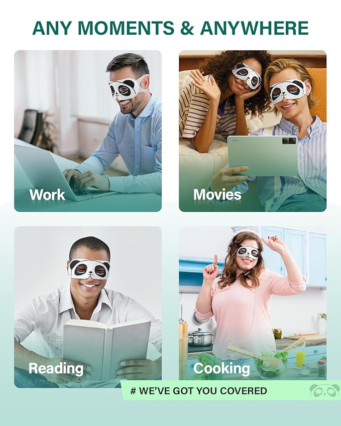 3D Steam Eye Masks for Dry Eyes, 20-Pack Warm Eye Mask, Relief Eye Fatigue & Dark Circle, Heat Sleep Eye Mask for Puffy Eyes, Disposable Eye Mask, Moist Hot Compress Eye Patch for Sleeping, Unscented-FemmiqueWomen