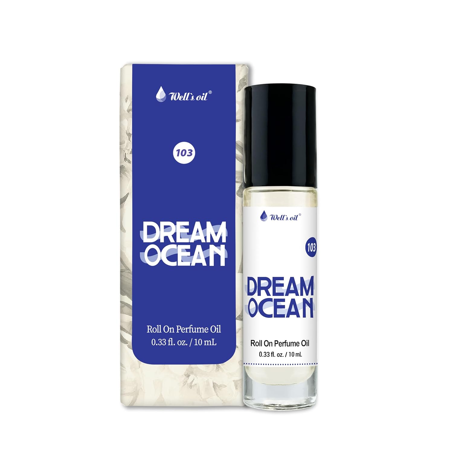 Well's Oil Roll-On Perfume Oil (Dream Ocean) | Sea Notes | Long-Lasting | Paraben-Free | 0.33 Fl Oz / 10 ml-FemmiqueWomen