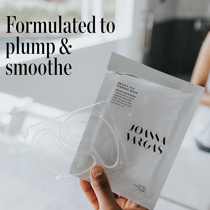 Joanna Vargas Eye Gel Mask – Hydrating Under Eye Patches with Hyaluronic Acid & Chamomile – Depuffing Eye Mask for Dark Circles, Puffiness & Fine Lines – Gel Eye Pads for Women – 5 Pairs-FemmiqueWomen