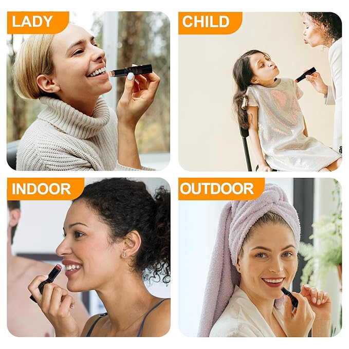 10 Pack Tinted Lip Balm Stocking Stuffers Tinted Chapstick - Moisturizing, Soothing, and Repairing Dry and Chapped Lips-FemmiqueWomen