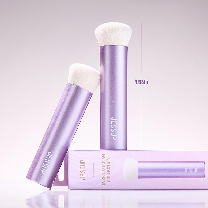 Jessup Foundation Brush for Liquid Makeup, Face Kabuki Makeup Brush for Contour Powder Blush and Bronzer, Ultra-Soft Fiber Perfect for Blending Liquid AS003-FemmiqueWomen