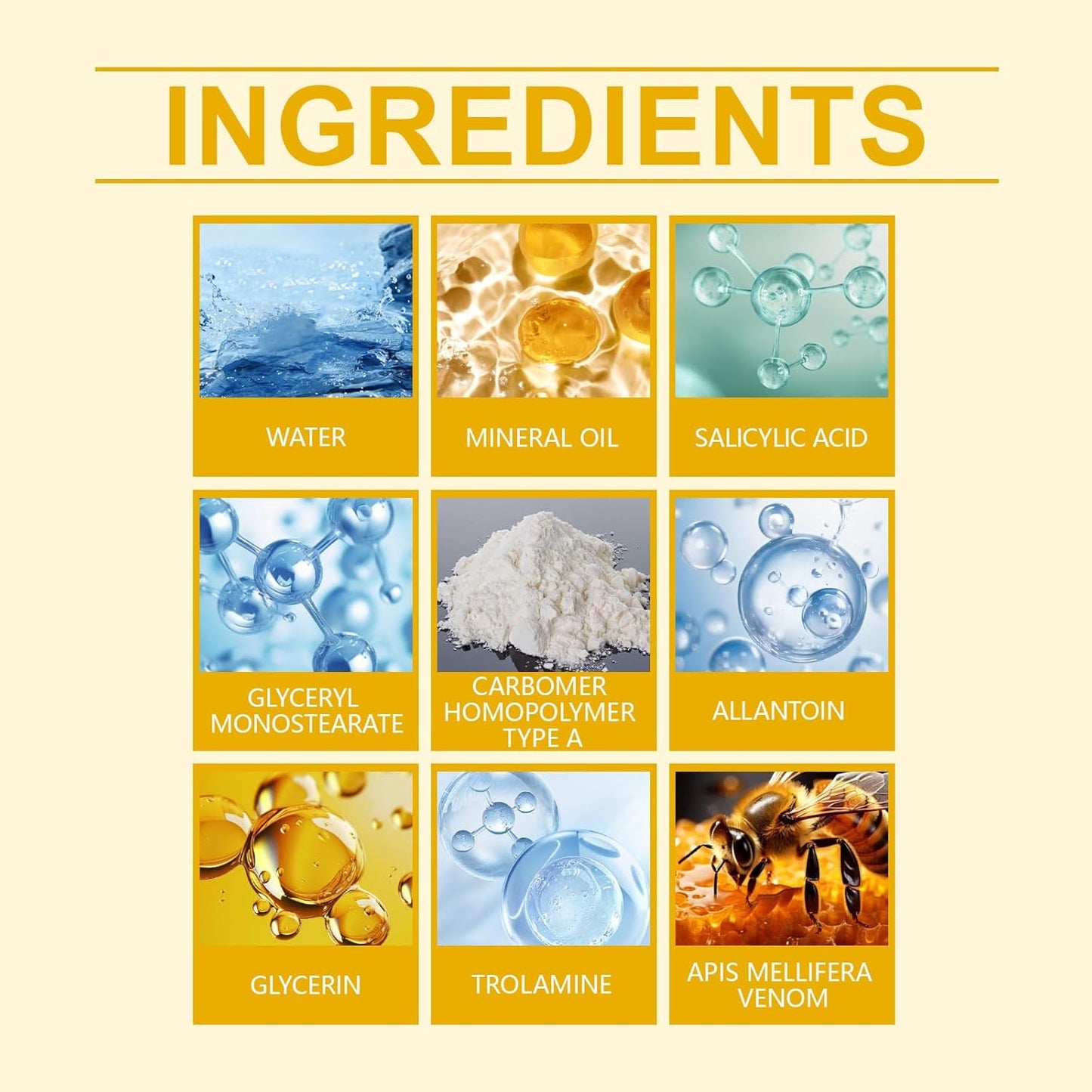 Bee Venom Skin Treatment Cream, Bee Venom Repair Cream, Suitable for All Skin Types-FemmiqueWomen