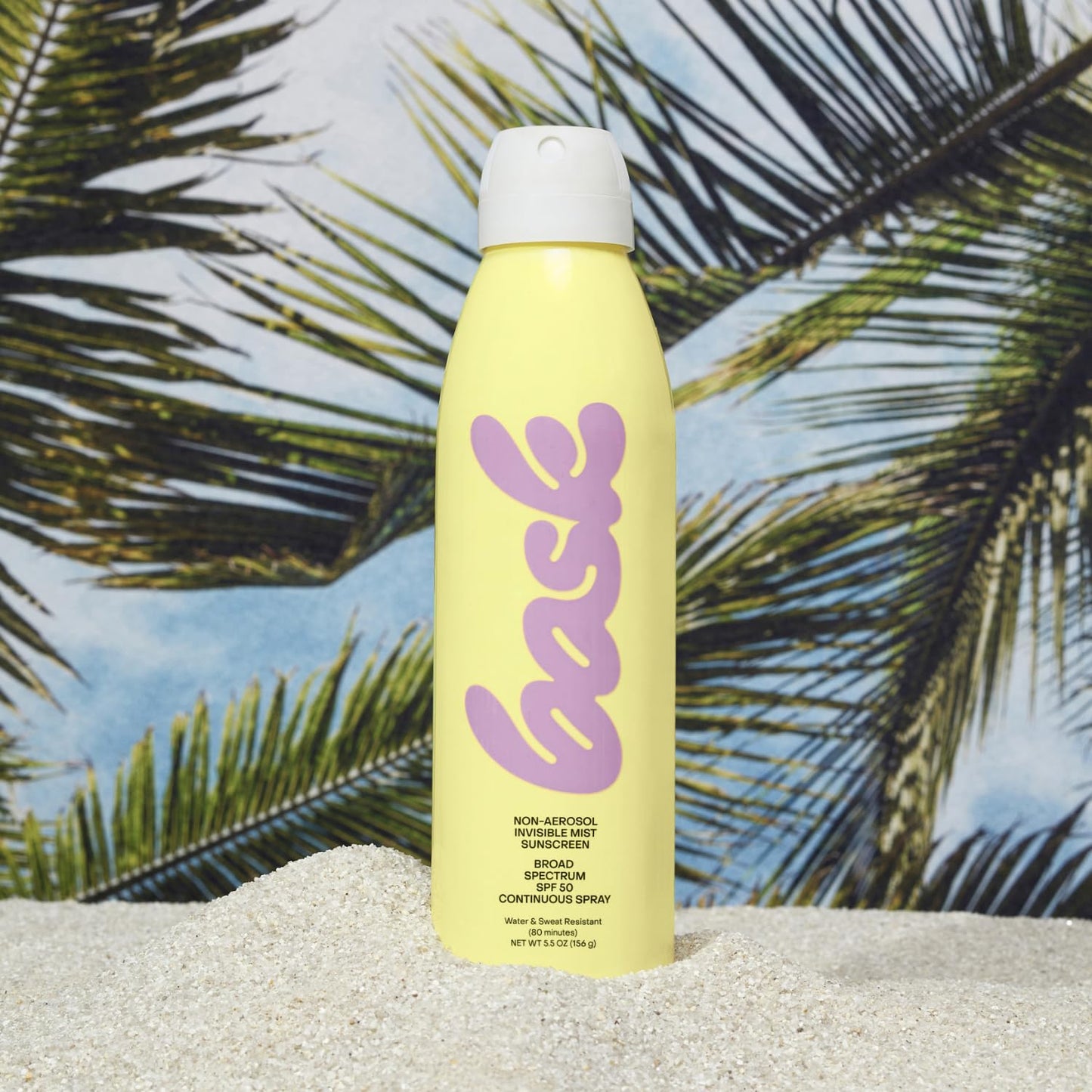 Bask Suncare SPF 50 Sunscreen Spray - Non-Aerosol, Broad Spectrum UVA/UVB Protection, Dermatologist Recommended, Moisturizing, Lightweight & Fast-Absorbing, 5.5 oz-FemmiqueWomen