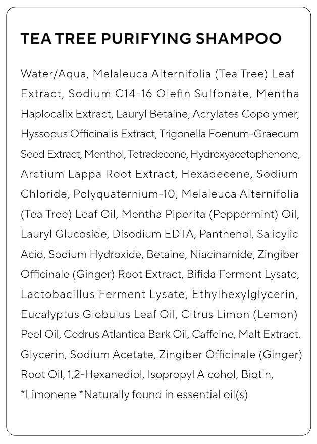 AROMATICA Tea Tree Purifying Shampoo 13.53fl.oz./400ml, Tea Tree Shampoo for Oily Hair and Scalp, Sulfate Free, Vegan-FemmiqueWomen