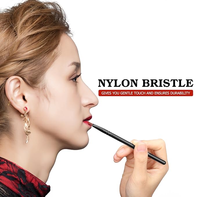 Luxspire Lip Brush Concealer Brushes 2 Pieces, Lipstick Gloss Brushes Applicators Eyeshadow Lip Liner Makeup Brush Cosmetics Make Up Tools, Small Make Up Brushes-FemmiqueWomen