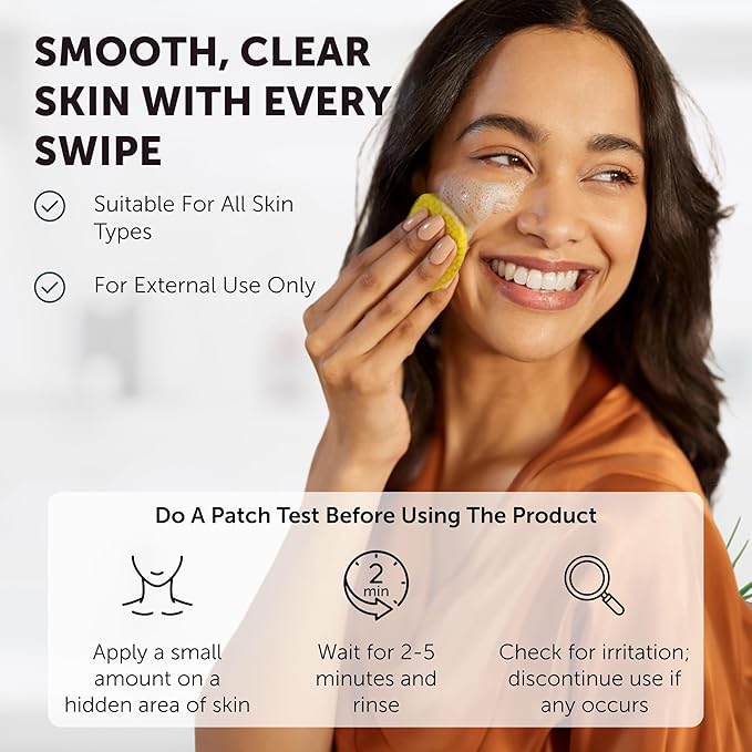 VALITIC Turmeric Kojic Acid Cleansing Pads - Exfoliating Dark Spot Remover for Face with Vitamin C, Alpha Arbutin, Niacinamide and Retinol - Kojic Acid And Turmeric Cleansing Pads - 60 Units-FemmiqueWomen