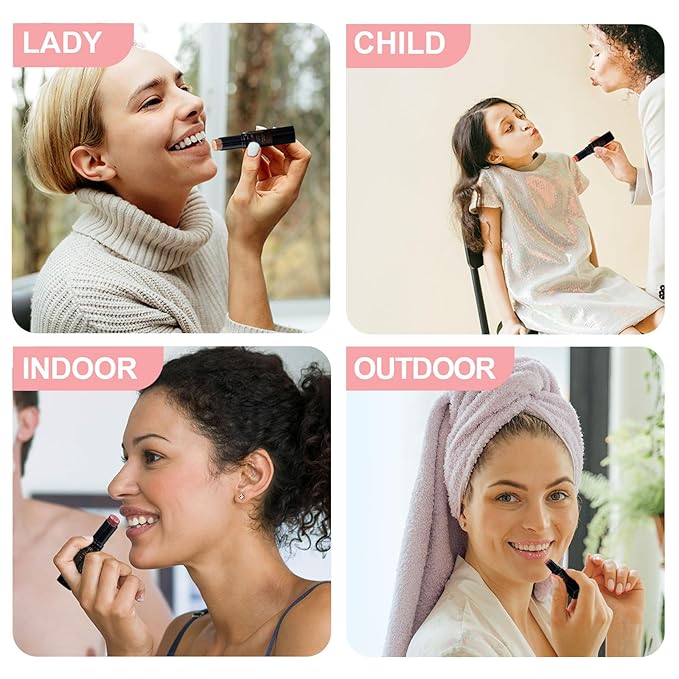 10 Pack Tinted Lip Balm With Glitter Powder Stocking Stuffers Tinted Chapstick - Moisturizing Lip Balm with Shimmer - Lipstick Set - Assorted Colors and Favors-FemmiqueWomen