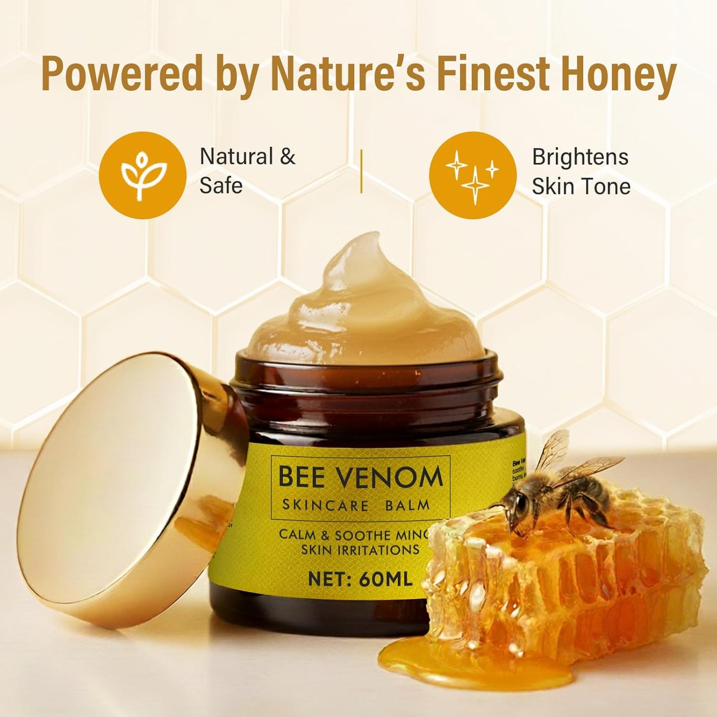 Bee Venom Cream, Natural Face Lifting and Firming, Reduces Skin Blemishes, Gentle and Non-Irritating for All Skin Types-FemmiqueWomen