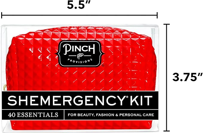 Pinch Provisions Shemergency Kit for Her, 40 Emergency Essential Items, Compact, Multi-Functional Pouch, Gift for Women, Birthday, Bachelorette Parties, and More!-FemmiqueWomen