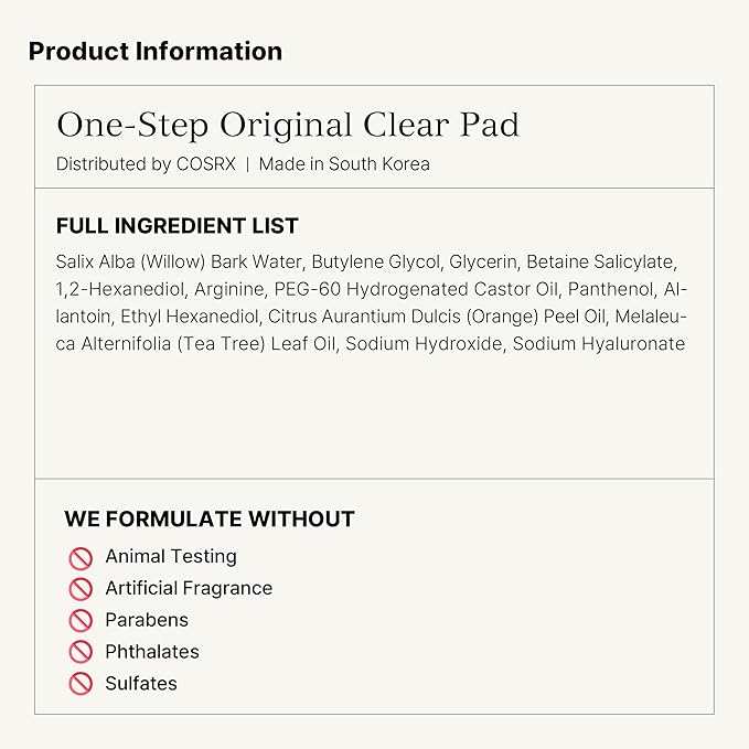 COSRX BHA Toner Pads, 70 Sheets, Exfoliating Pads for Dead Skin & Blackheads, Minimize Pores, Prevent Breakouts, Improve Skin Texture, Korean Skin Care-FemmiqueWomen