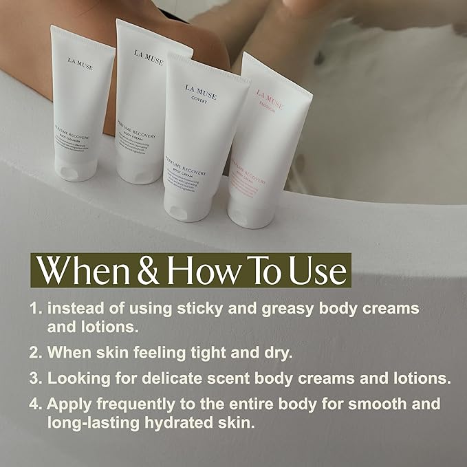 LA MUSE Perfume Body Lotion for Women(Floral Musk) | Body Cream for Women, Dry Skin with Shea Butter, Peptide | Softens & Comforts Sensitive Skin with Silky Smooth Finish, Non-Sticky | 10.14 fl oz-FemmiqueWomen