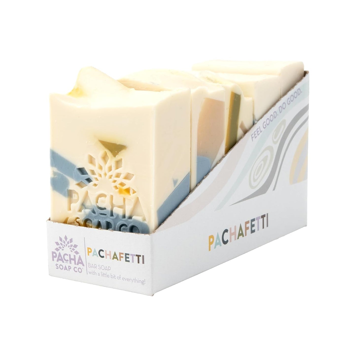 Pacha Soap Co. Bar Soap - Premium, Handcrafted, Hydrating, Natural Face Wash, Hand Cleanser, Body Wash, Soothing Essential Oils (Pachafetti, 5-Pack, 4 oz ea)-FemmiqueWomen