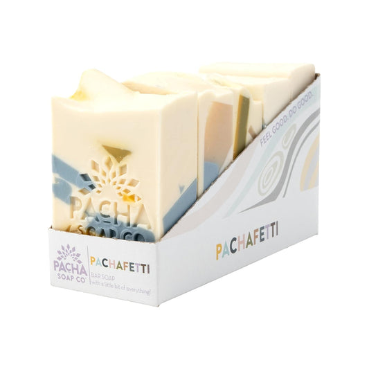 Pacha Soap Co. Bar Soap - Premium, Handcrafted, Hydrating, Natural Face Wash, Hand Cleanser, Body Wash, Soothing Essential Oils (Pachafetti, 5-Pack, 4 oz ea)-FemmiqueWomen