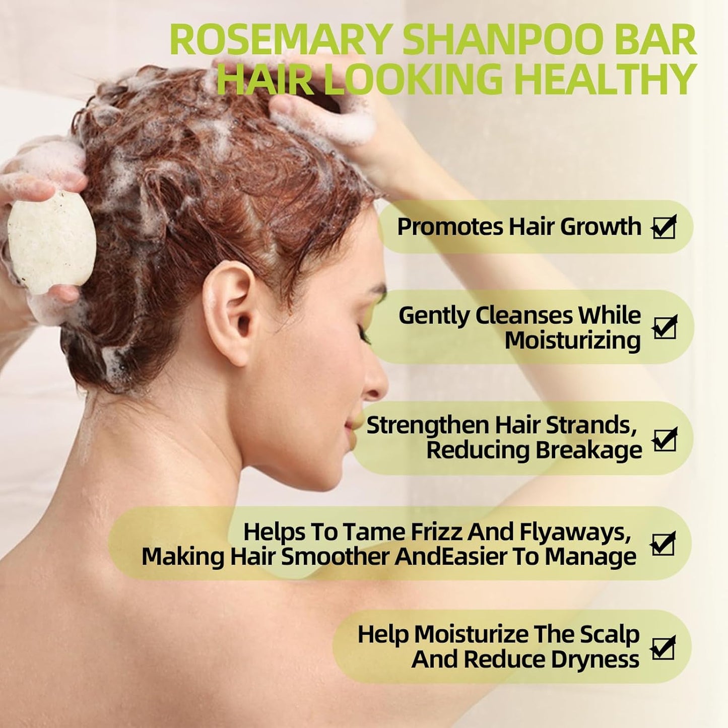 2 Pack Rosemary Oil Shampoo Bar and Conditioner Set–Natural Hair Bar Soap & for for Men and Women,Strengthens,Thickens,and Controls Oil with Organic Rosemary,Supports Scalp Health & Reduces Hair Loss.-FemmiqueWomen