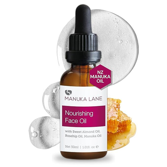 Manuka Lane Nourishing Face Oil, with Sweet Almond Oil, Rosehip and Manuka Oil Results for Soothe and Moisturise Your Face-FemmiqueWomen