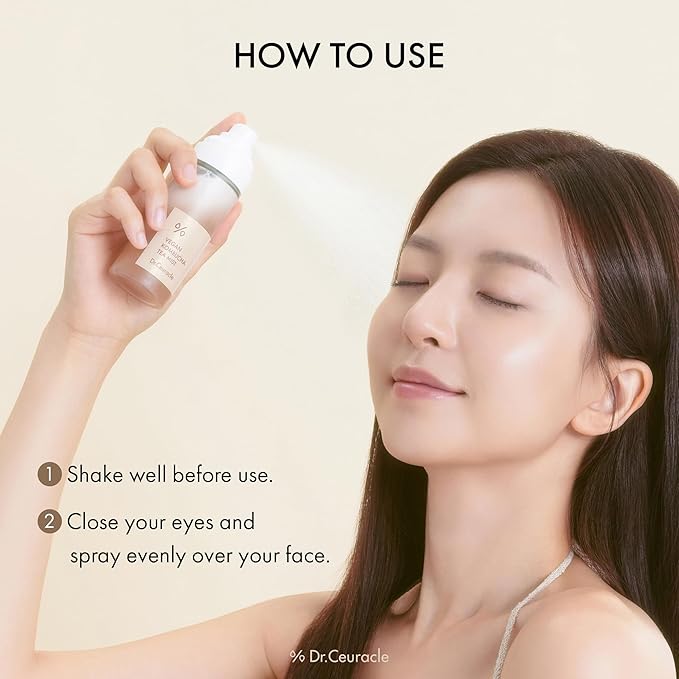 Dr.Ceuracle Vegan Kombucha Tea Mist - Hydrating Face Mist, Portable Milky Spray Serum, Korean Skincare (80 ml / 2.70 fl. oz.)-FemmiqueWomen