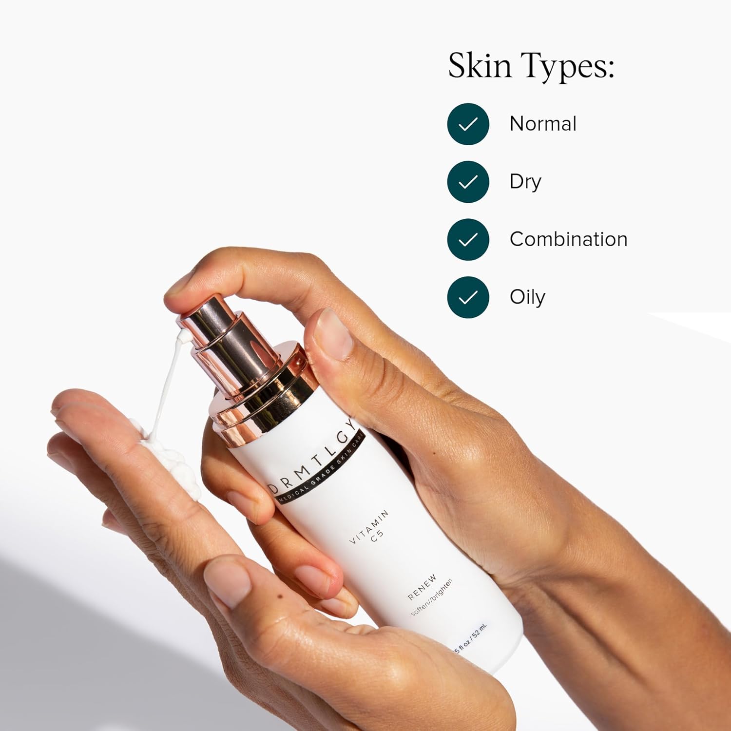 DRMTLGY Vitamin C Moisturizer for Face - 5 Different Types of Vitamin C - Facial Moisturizer for Fine Lines, Wrinkles & Dark Spots (52 ml)-FemmiqueWomen