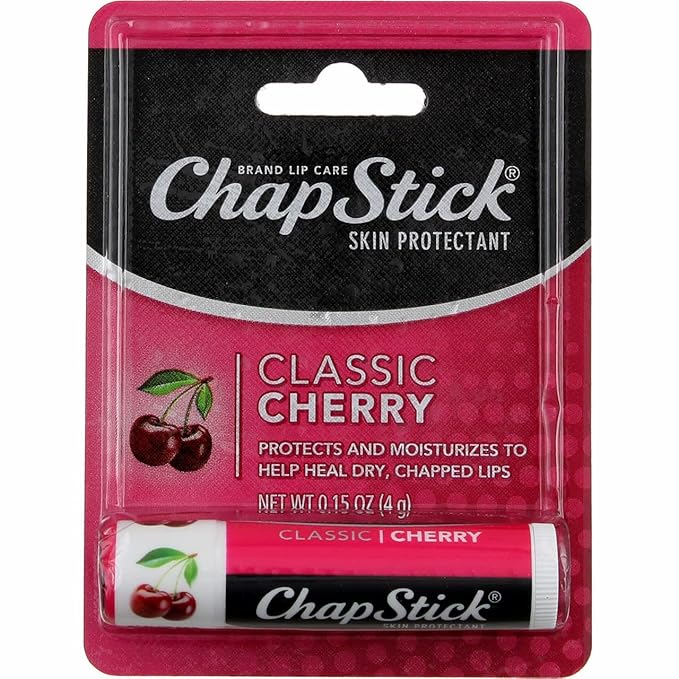 0.15 Oz Cherry Flavor Skin Protectant Flavored Lip Balm Tube (Pack of 4)-FemmiqueWomen
