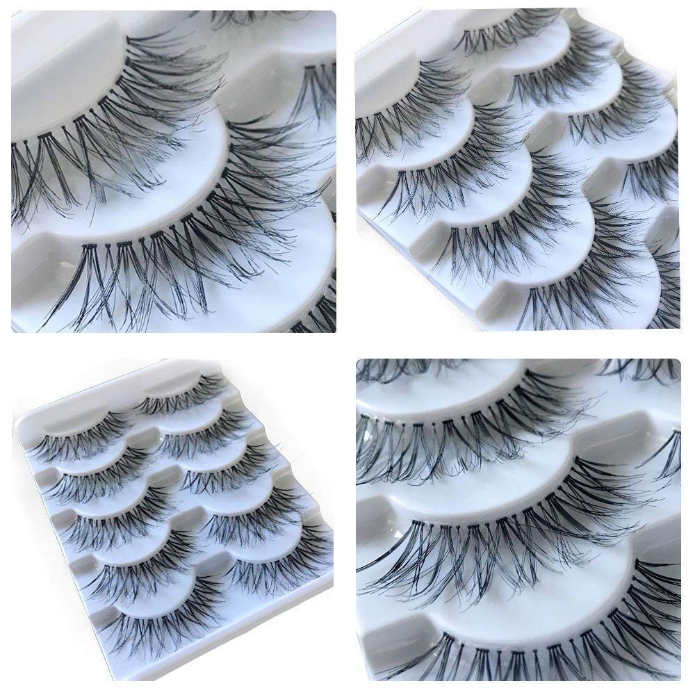 JIMIRE False Eyelashes Multipack False Eyelashes Glam 614 False Lashes-FemmiqueWomen