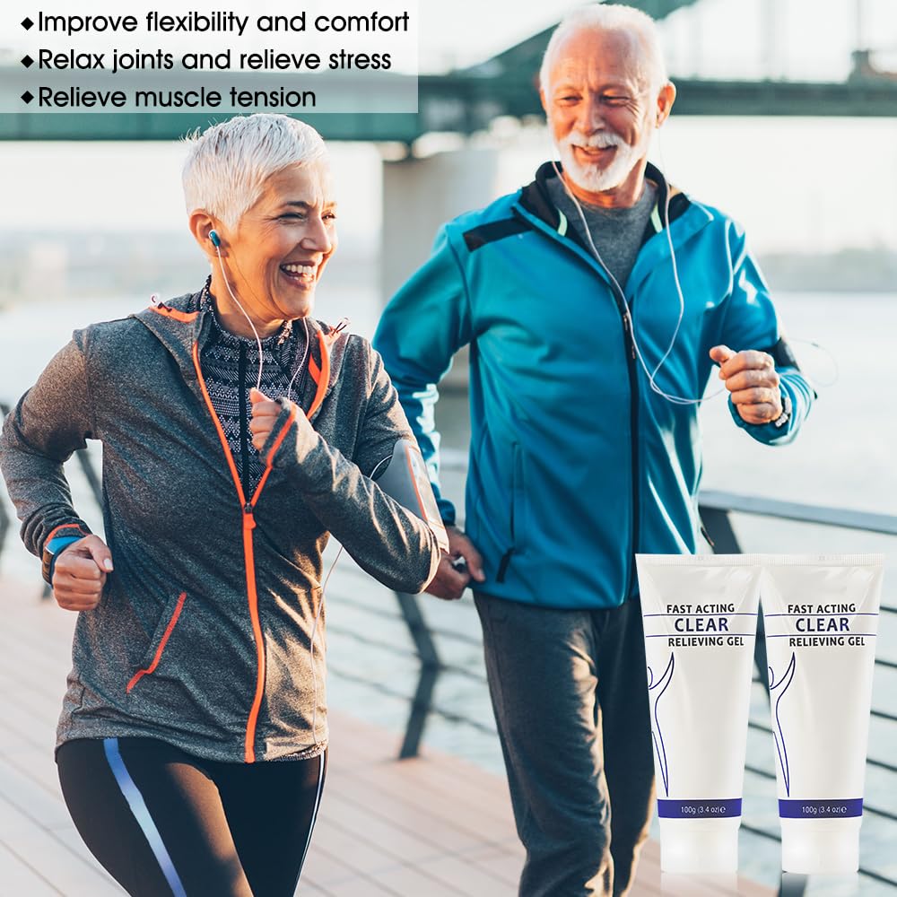 Soothing Cooling Gel 100g,Relieve Muscle Tension,Sports Soothing Cooling Body Care,Cooling with Menthol and Frankincense,Fast Absorbing for Women and Men,Brings a Comfortable Feeling(100g/3.04oz)-FemmiqueWomen